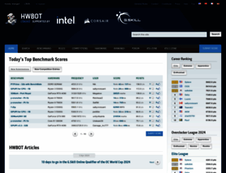 hwbot.org screenshot