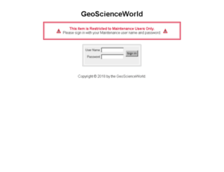 hwmaint.geoscienceworld.org screenshot