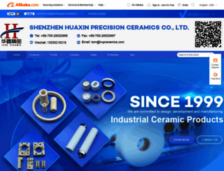 hxpceramics.en.alibaba.com screenshot