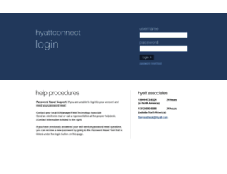 hyattconnect.com screenshot