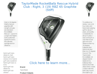 hybridgolfclubstore.com screenshot