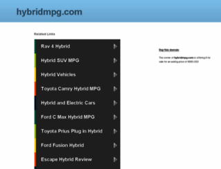 hybridmpg.com screenshot