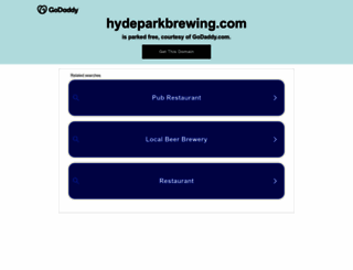 hydeparkbrewing.com screenshot