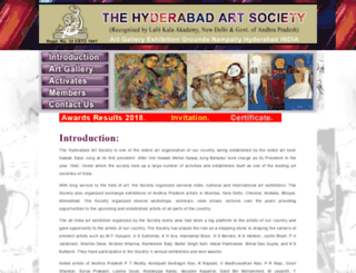 hyderabadartsociety.com screenshot