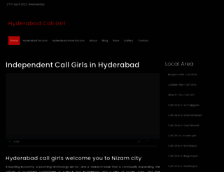hyderabadcallgirl.com screenshot