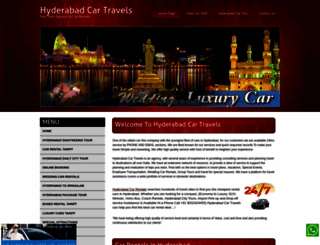 hyderabadcartravels.com screenshot