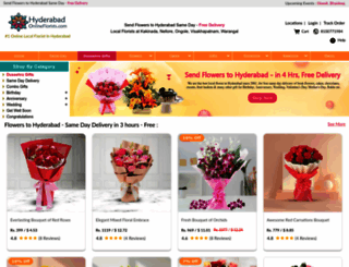 hyderabadonlineflorists.com screenshot
