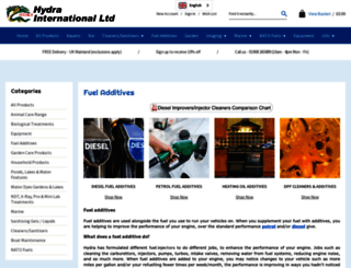 hydra-fueladditives.com screenshot