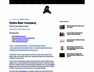 hydrabeercompany.com screenshot