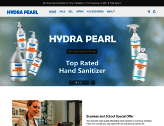 hydrapearlsanitizer.com screenshot