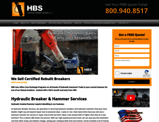 hydraulicbreakerservices.com screenshot