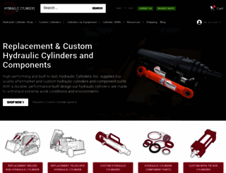 hydrauliccylindersinc.com screenshot
