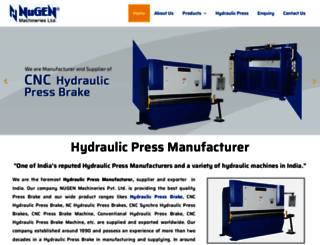 hydraulicpress.in screenshot