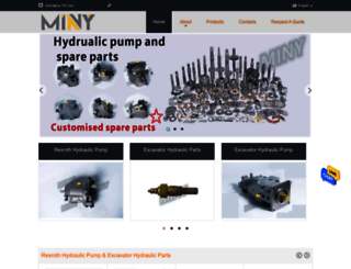hydraulicpumpexcavatorparts.com screenshot