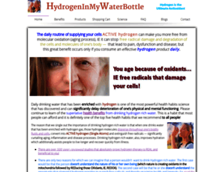 hydrogeninmywaterbottle.com screenshot