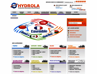 hydrola.fr screenshot