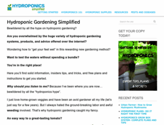 hydroponics-simplified.com screenshot