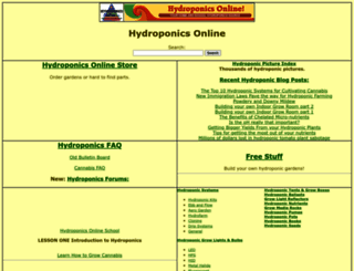 hydroponicsonline.com screenshot