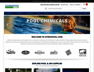 hydropool.com screenshot
