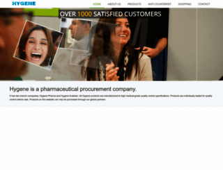 hygenepharma.com screenshot