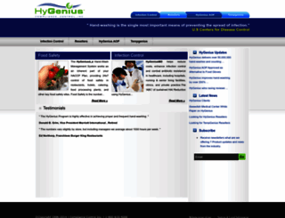 hygenius.com screenshot