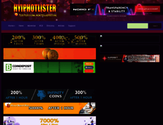 hyiphotlister.com screenshot