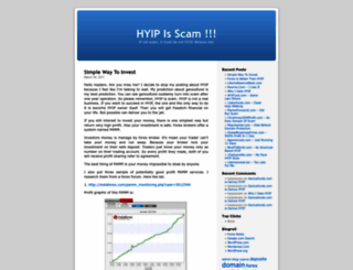hyipisscam.wordpress.com screenshot