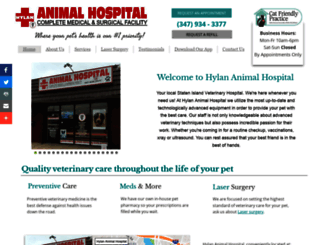 hylananimalhospital.com screenshot