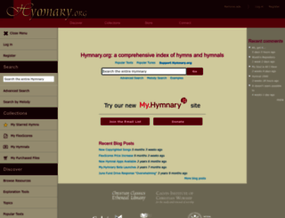 hymnary.org screenshot