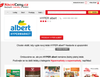 hyperalbert.akcniceny.cz screenshot