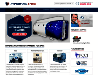 hyperbaricstore.com screenshot