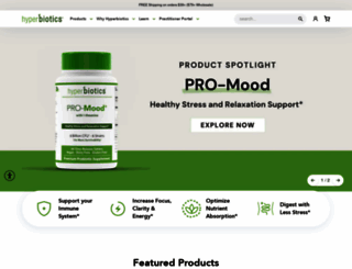 hyperbiotics.com screenshot