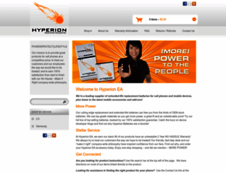 hyperionea.com screenshot