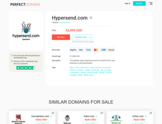 hypersend.com screenshot