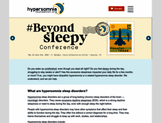 hypersomniafoundation.org screenshot