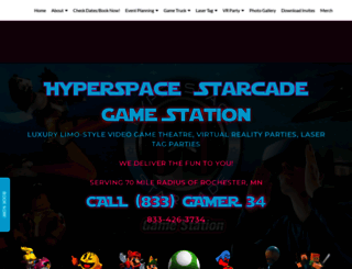 hyperspacestarcade.com screenshot