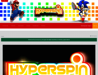 hyperspin-fe.com screenshot