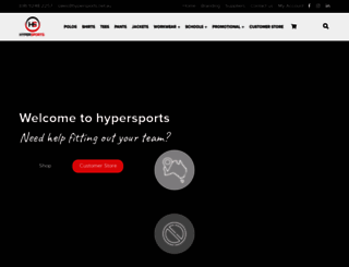 hypersports.net.au screenshot