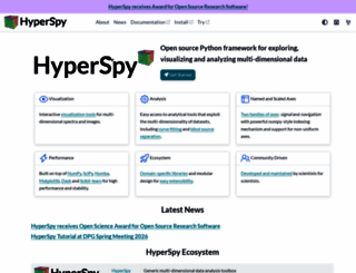 hyperspy.org screenshot