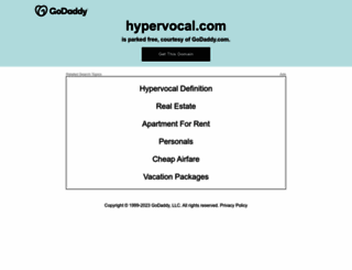 hypervocal.com screenshot