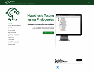 hyphy.org screenshot