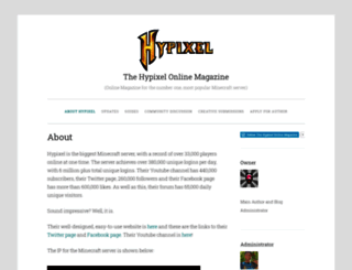 hypixelonlinemagazine.wordpress.com screenshot