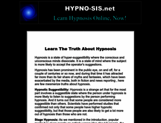 hypno-sis.net screenshot