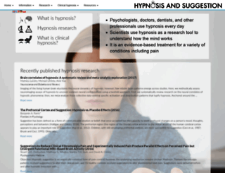 hypnosisandsuggestion.org screenshot