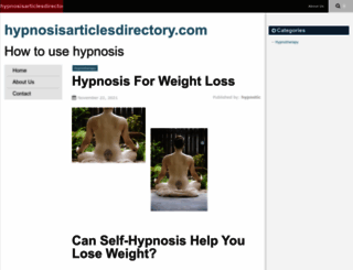 hypnosisarticlesdirectory.com screenshot