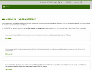 hypnosisdirect.com screenshot