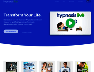 hypnosislive.com screenshot