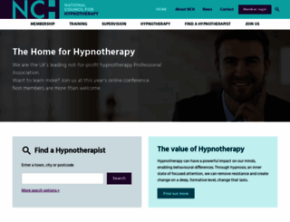 hypnotherapists.org.uk screenshot
