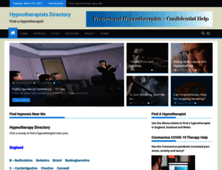 hypnotherapistsdirectory.co.uk screenshot