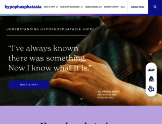 hypophosphatasia.com screenshot